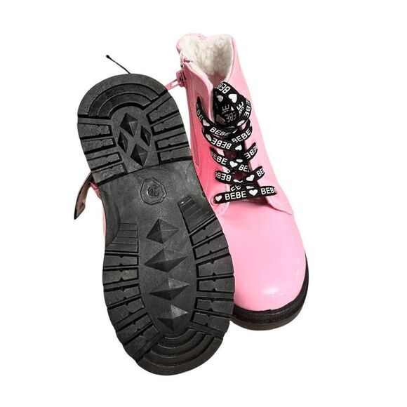 Bebe Girls Pink Combat Boots- 10​ - Picture 4 of 6